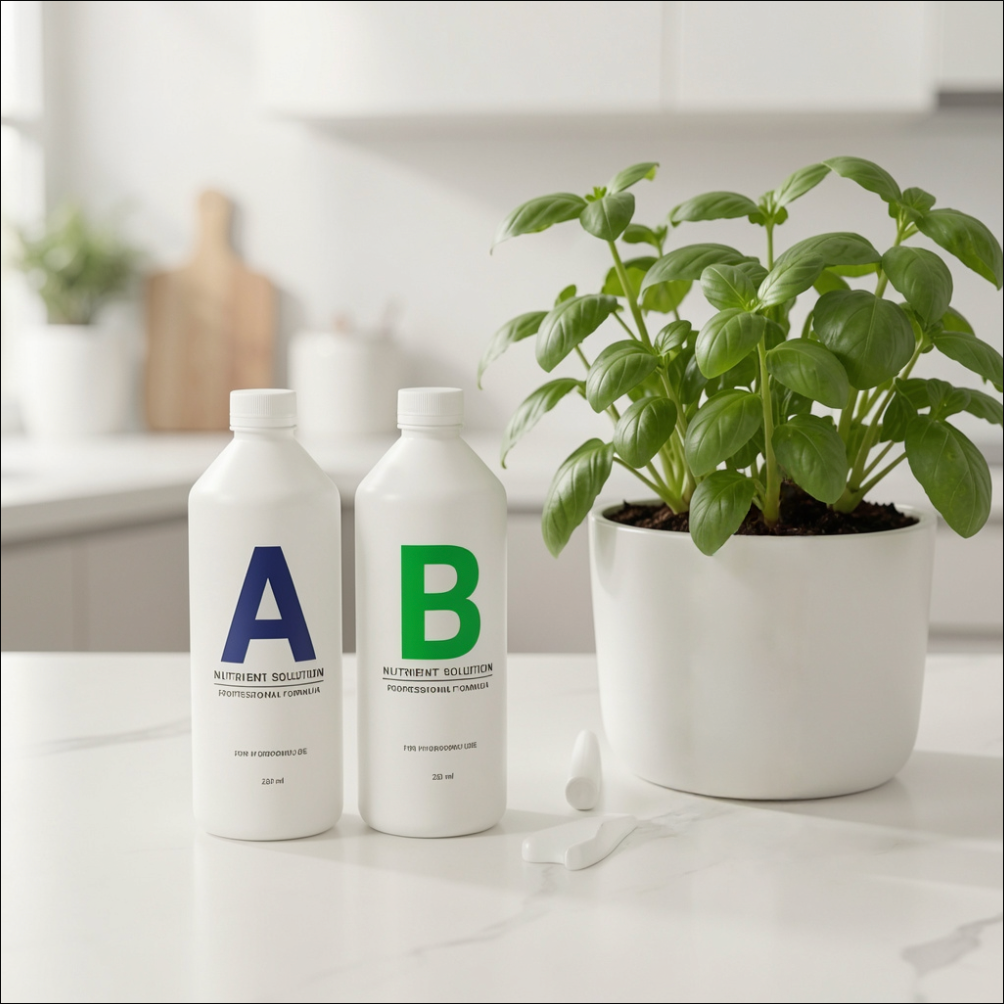 Loamless Starter Bundle planter and hydroponic nutrients.